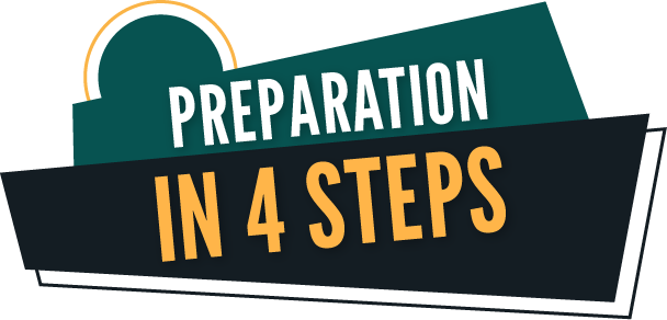 Preparation in 4 steps