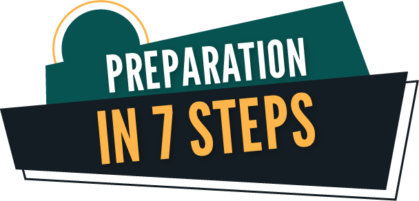 Preparation in 7 steps
